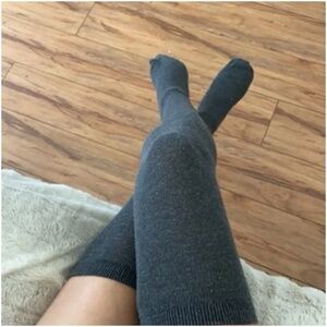 🪞 NEW ribbed knit thigh high stockings cozy long socks
